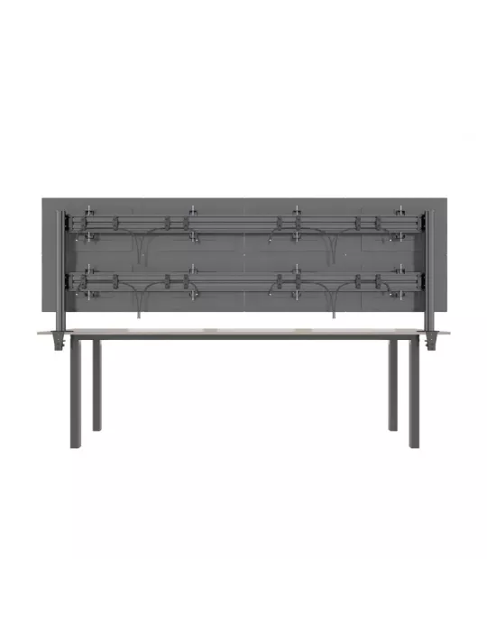MULTIBRACKETS 5964 Support de table Multibrackets Deskmount Colonne Pro 4x2 MBDM4x2U - 8 écrans 32" VESA Max 100x100