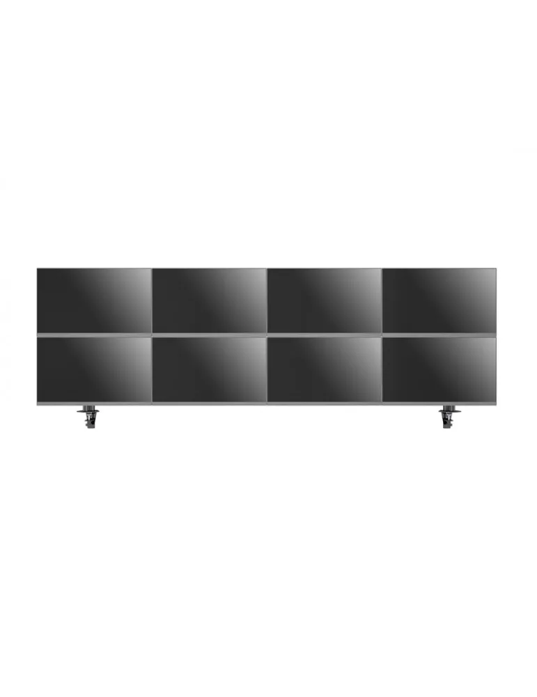 MULTIBRACKETS 5964 Support de table Multibrackets Deskmount Colonne Pro 4x2 MBDM4x2U - 8 écrans 32" VESA Max 100x100