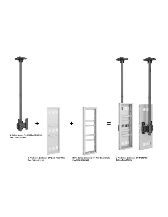 MULTIBRACKETS 5162 Plaque arrière caisson Multibrackets Enclosure 37  Back Plate White MULTIBRACKETS MUL5162 | MusicGoodDeal