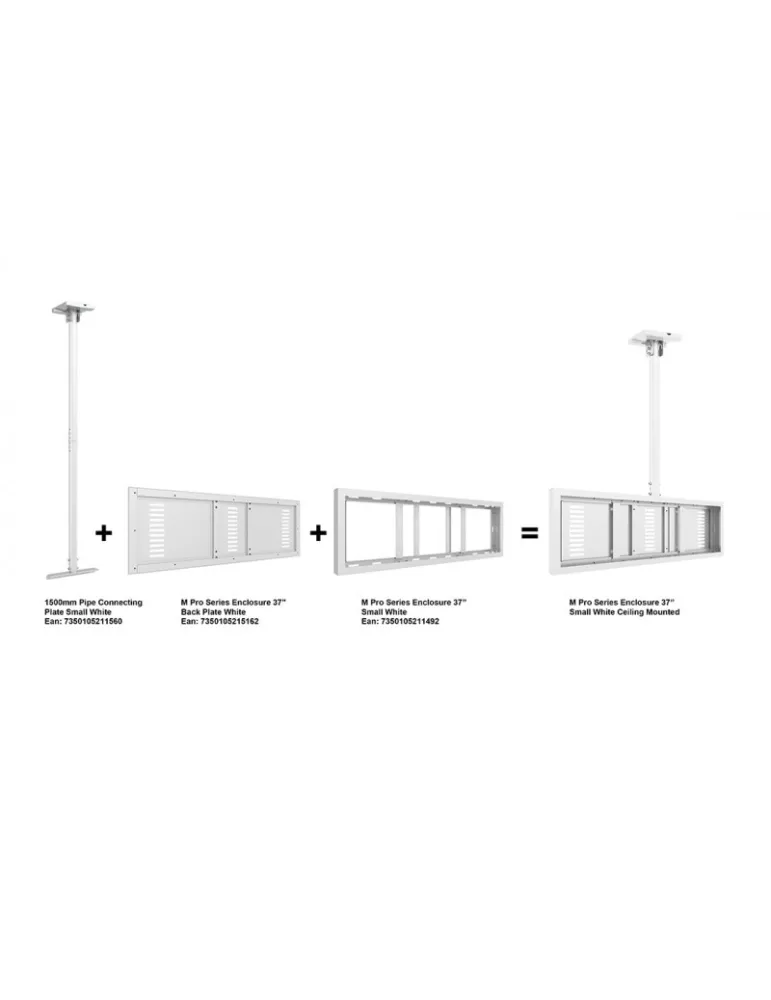 MULTIBRACKETS 5162 Plaque arrière caisson Multibrackets Enclosure 37" Back Plate Blanc
