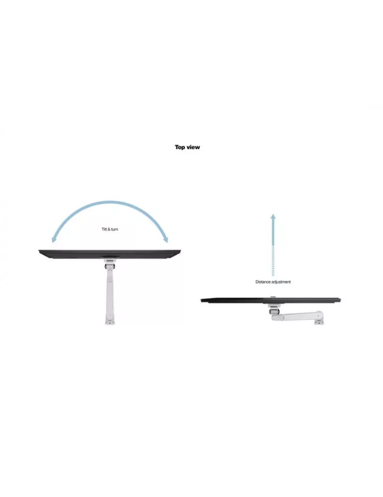 MULTIBRACKETS 1003 Soporte de mesa Multibrackets Gas Lift Arm Wall Basic para pantallas de 15 - 32  Carga 10Kg Vesa Max 100x10