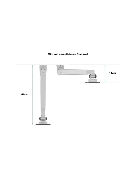 MULTIBRACKETS 1003 Soporte de mesa Multibrackets Gas Lift Arm Wall Basic para pantallas de 15 - 32  Carga 10Kg Vesa Max 100x10