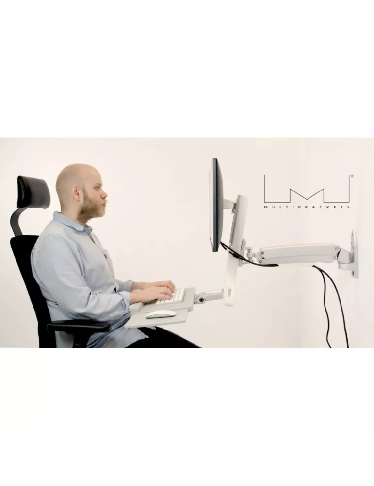MULTIBRACKETS 4351 Multibrackets Workstation Arm Single wall mount - 15 - 27  screen VESA Max 100x100 MULTIBRACKETS MUL4351 |