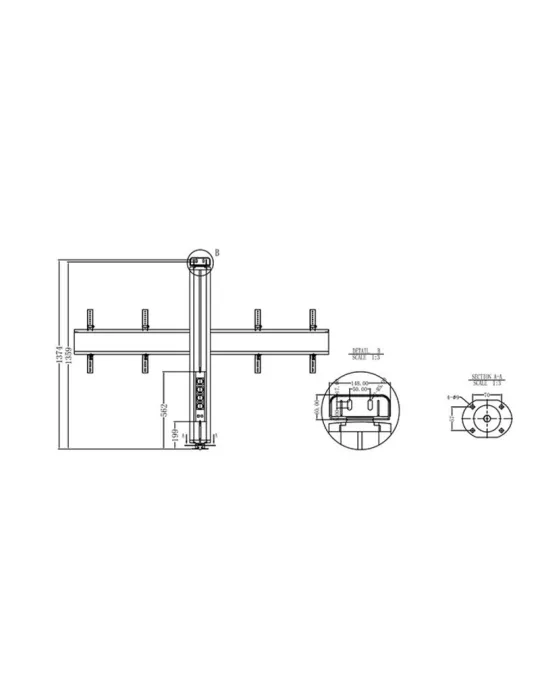MULTIBRACKETS 2142 Support mural inclinable Multibrackets Public Display Wall 145 Dual - 2 écrans 40"-55" VESA Max 800x400