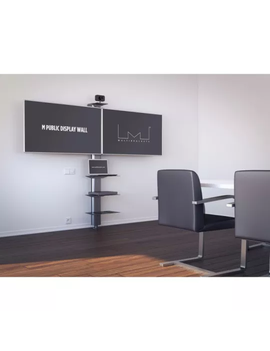 MULTIBRACKETS 2111 Neigbare Wandhalterung Multibrackets Public Display Wall 180 Dual Silver - 2 Bildschirme 40 -55  VESA Max 8