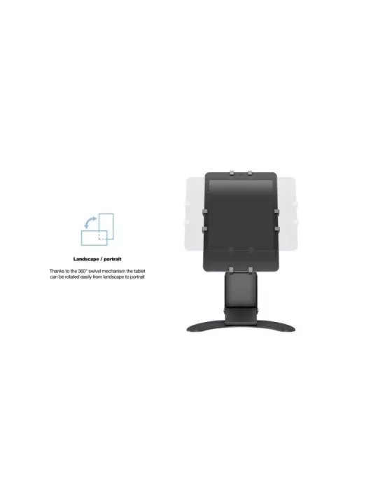 MULTIBRACKETS 2536 Soporte de mesa giratorio Multibrackets Tablestand con soporte de tableta bloqueable para tabletas de 7  a