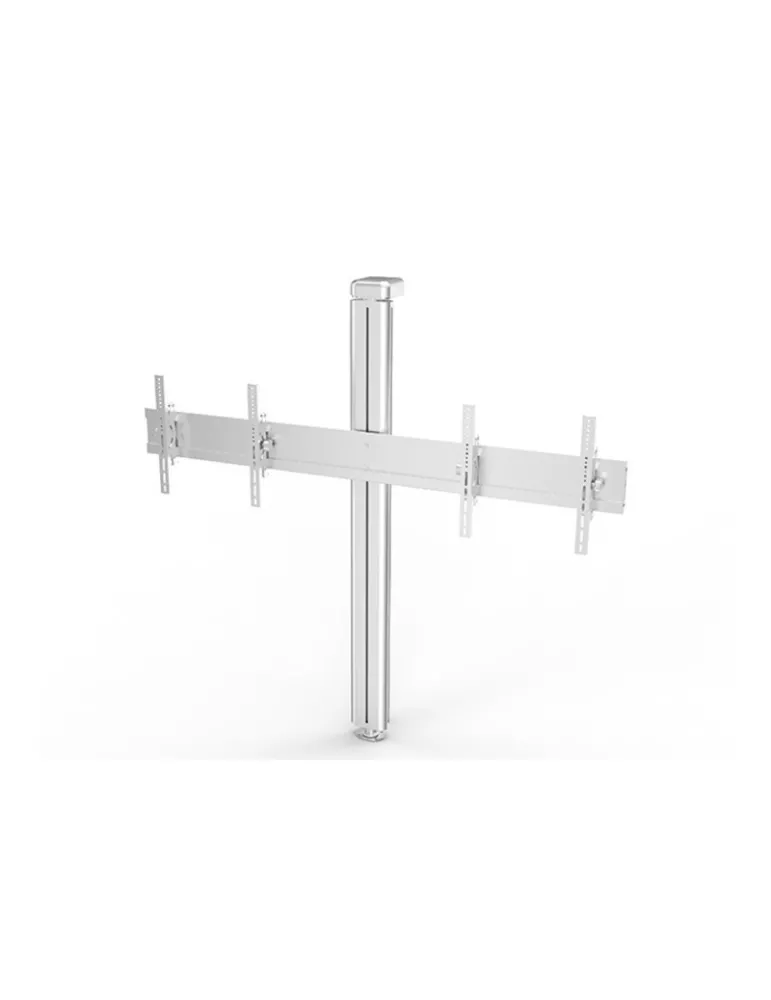 MULTIBRACKETS 2104 Soporte mural inclinable Multibrackets Public Display Wall 145 Dual Silver - 2 pantallas 40 -55  VESA Max 8