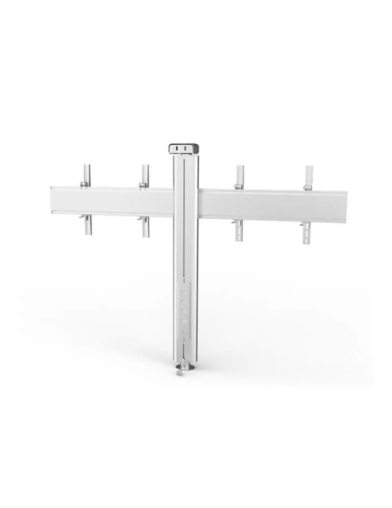 MULTIBRACKETS 2104 Support mural inclinable Multibrackets Public Display Wall 145 Dual Silver - 2 écrans 40"-55" VESA Max 800x4