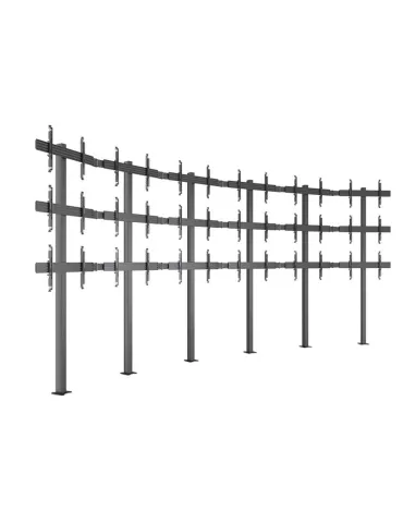 MULTIBRACKETS 4653 Floor mount for video wall Multibrackets Video Wall Floormount MBFMC6x3U - 18 screens 32-65  VESA Max 600x4