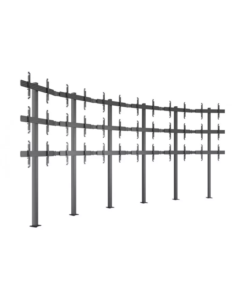 MULTIBRACKETS 4653 Bodenhalterung für Videowand Multibrackets Video Wall Floormount MBFMC6x3U - 18 Bildschirme 32-65  VESA Max