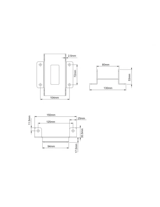 MULTIBRACKETS 6973 Multibrackets Pro-Sreies placa de montaje para raíles de suelo REF  MULTIBRACKETS MUL6973 | MusicGoodDeal