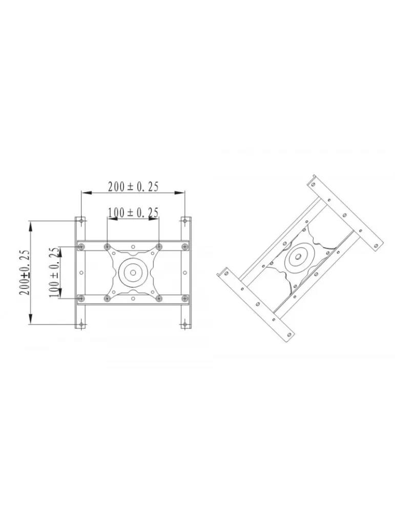 MULTIBRACKETS 2548 Extension VESA Multibrackets Gas Lift VESA Adapter - VESA Max 200x200 MULTIBRACKETS MUL2548 | MusicGoodDeal