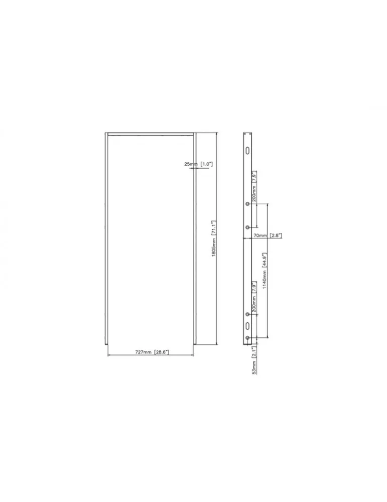 MULTIBRACKETS 7376 Support plafond en U Multibrackets Ceiling Mount PRO OM55N-D MULTIBRACKETS MUL7376 | MusicGoodDeal