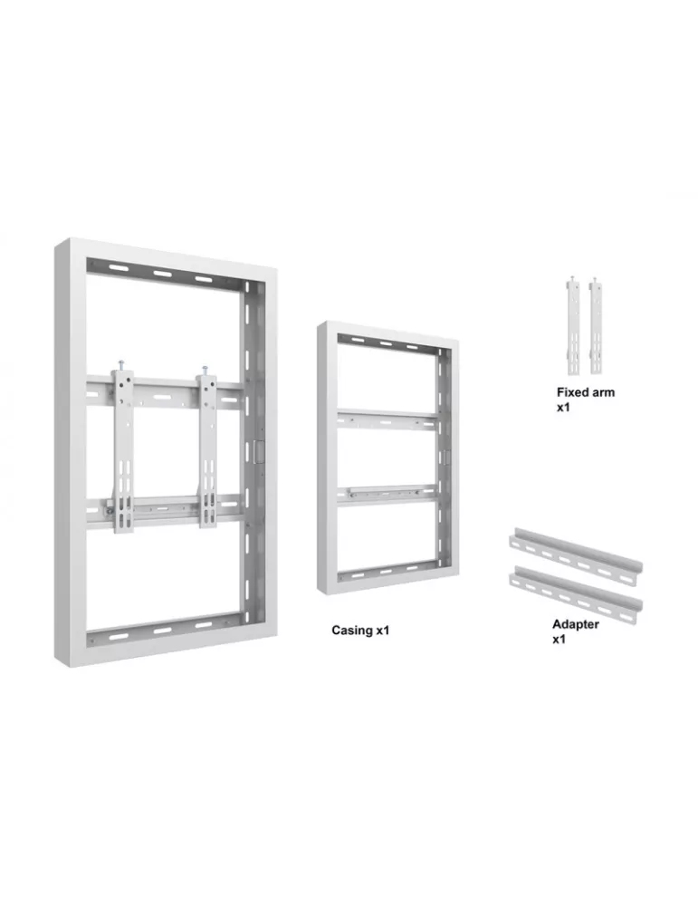 MULTIBRACKETS 1072 Gehäuse Multibrackets Enclosure Wall Small White - 32-Zoll-Bildschirm VESA Max 600x400 MULTIBRACKETS MUL107