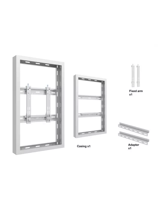 MULTIBRACKETS 1072 Caisson Multibrackets Enclosure Wall Small White - 32  screen VESA Max 600x400 MULTIBRACKETS MUL1072 | Musi