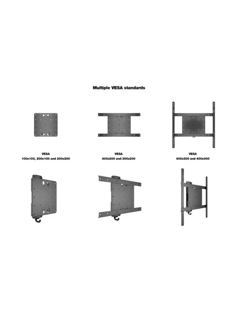 MULTIBRACKETS 2241 Support mural inclinable et rotative Multibrackets Flexarm Tilt & Turn I - écran 32"- 50" VESA Max 400x400