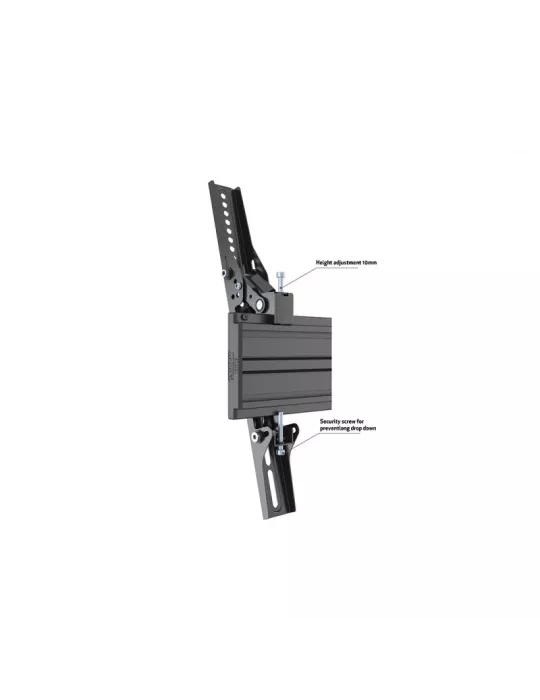 MULTIBRACKETS 4054 Neigbare Wandhalterung Multibrackets Wallmount Pro MBW1U Tilt Black - 40 -75 -Bildschirm VESA Max 600x400 M