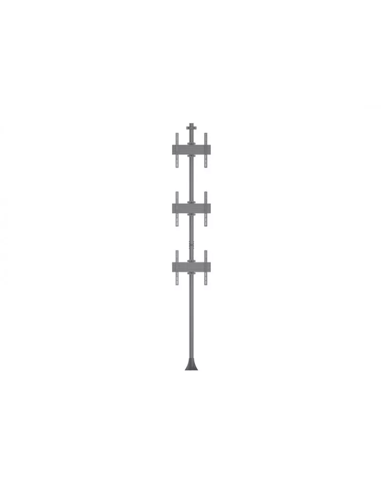 MULTIBRACKETS 4165 Boden-Wand-Halterung Multibrackets Floor to Wall Mount Pro MBFW3U - 3 Monitore 40 -65  VESA Max 400x400 MUL