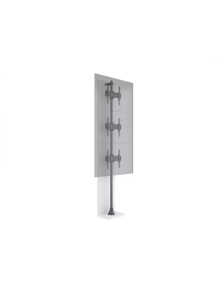 MULTIBRACKETS 4165 Support sol mur Multibrackets Floor to Wall Mount Pro MBFW3U - 3 écrans 40"-65" VESA Max 400x400