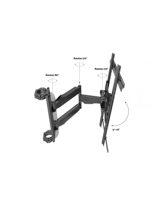 MULTIBRACKETS 2505 Soporte sol plafond Multibrackets Soporte de suelo a techo Pro MBFC1FP - pantalla 40 -65  VESA Max 400x600