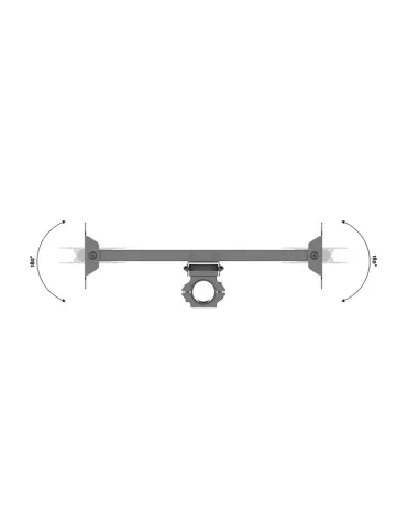 MULTIBRACKETS 2482 Doppelte V-förmige Halterung Dual Bracket V Shape zur Befestigung von 46  -65   Leinwänden an einer Säule M 2