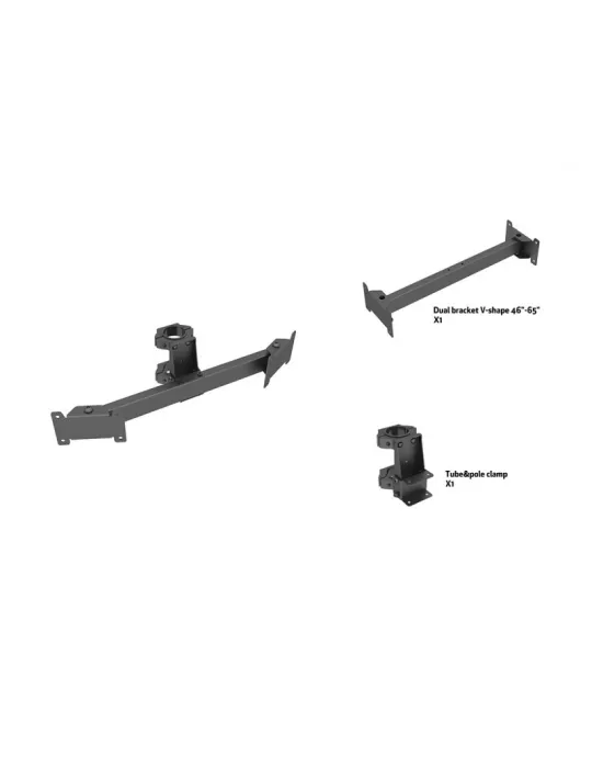 MULTIBRACKETS 2482 Dual Bracket V Shape for pole-mounting 46  -65   screens MULTIBRACKETS MUL2482 | MusicGoodDeal