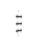 MULTIBRACKETS 5754 Soporte sol plafond Multibrackets Soporte de suelo a techo Pro MBFC3U Cromo - 3 pantallas 40 -65  VESA Max