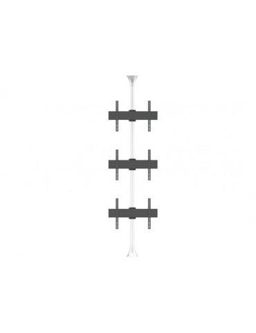 MULTIBRACKETS 5754 Boden-Decken-Halterung Multibrackets Floor to Ceiling Mount Pro MBFC3U Chrome - 3 Bildschirme 40 -65  VESA 2