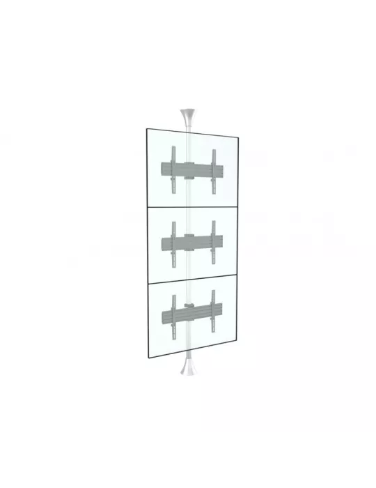 MULTIBRACKETS 5754 Support sol plafond Multibrackets Floor to Ceiling Mount Pro MBFC3U Chrome - 3 screens 40 -65  VESA Max 600