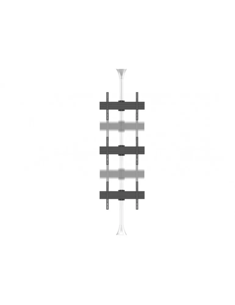 MULTIBRACKETS 5754 Support sol plafond Multibrackets Floor to Ceiling Mount Pro MBFC3U Chrome - 3 screens 40 -65  VESA Max 600