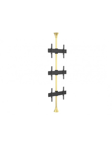 MULTIBRACKETS 5761 Boden-Decken-Halterung MultibracketsFloor to Ceiling Mount Pro MBFC3U Messing - 3 Bildschirme 40 -65  VESA