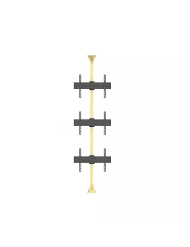 MULTIBRACKETS 5761 Boden-Decken-Halterung MultibracketsFloor to Ceiling Mount Pro MBFC3U Messing - 3 Bildschirme 40 -65  VESA 2