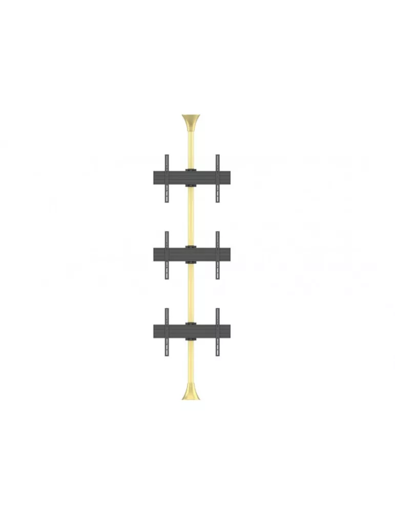 MULTIBRACKETS 5761 Support sol plafond MultibracketsFloor to Ceiling Mount Pro MBFC3U Laiton - 3 écrans 40"-65" VESA Max 600x40