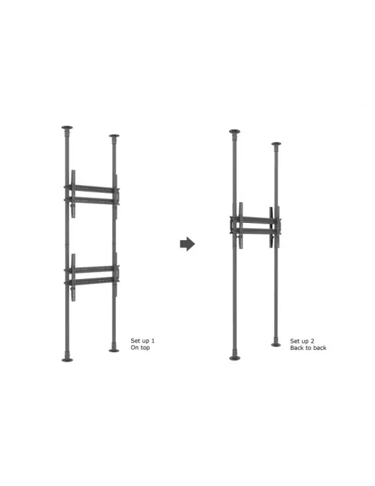 MULTIBRACKETS 7949 Support sol plafond Multibrackets Floor to Ceiling Mount Pro MBFC2P2UHD - 2 écrans 65"-100" VESA Max 800x600