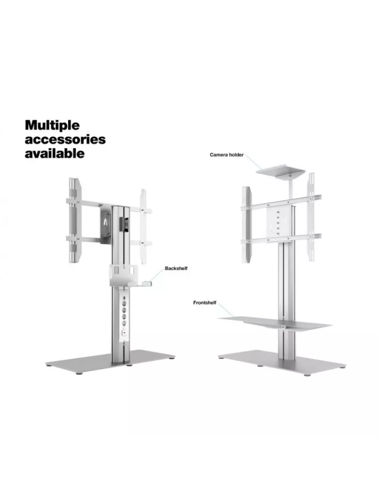 MULTIBRACKETS 0853 Support sol avec tablette Multibrackets Public Display Stand 110 HD Single Floorbase Silver - écran 50 -85