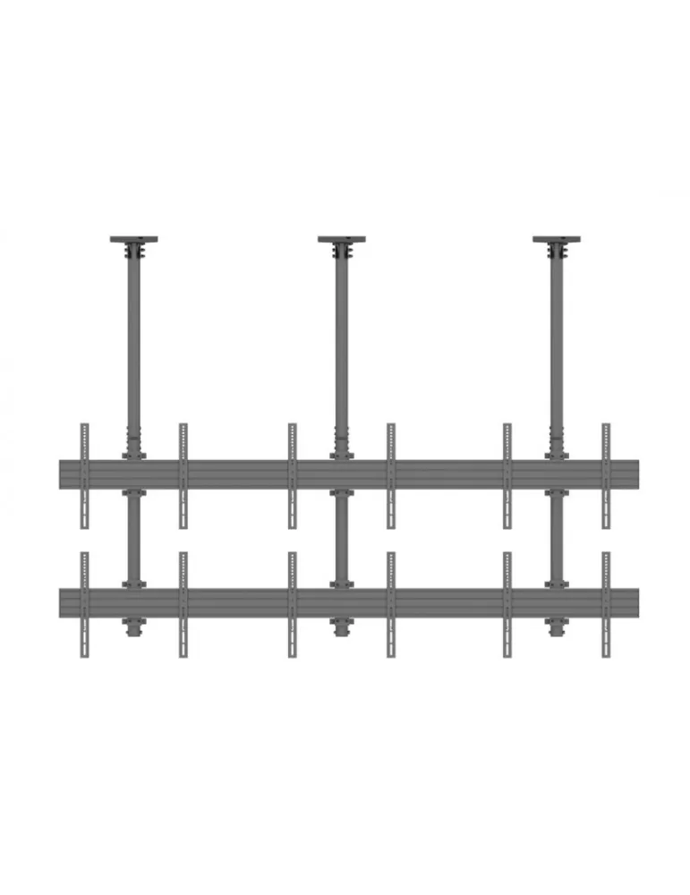 MULTIBRACKETS 3569 Support plafond Multibrackets MBC3X2U Ceiling Mount Pro - 6 écrans 40"-65" VESA Max 600x400
