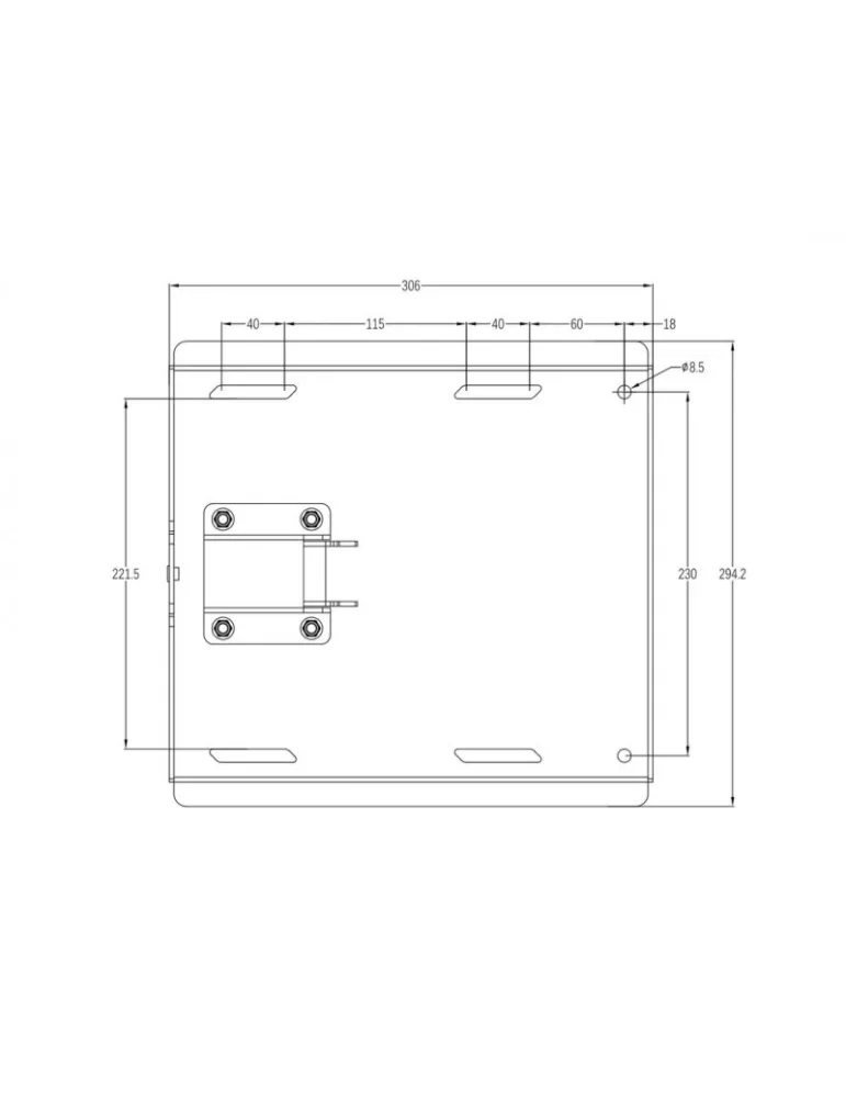 MULTIBRACKETS 2654 Support mural bras oscillant XL Multibrackets Swing Arm 180  XL pour ecran 70 -84  - Max 125kg VESA MAX 800