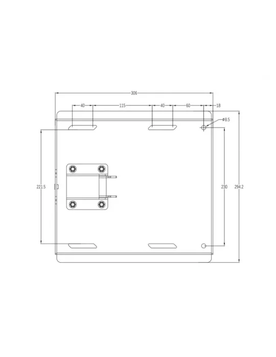 MULTIBRACKETS 2654 Support mural bras oscillant XL Multibrackets Swing Arm 180  XL pour ecran 70 -84  - Max 125kg VESA MAX 800