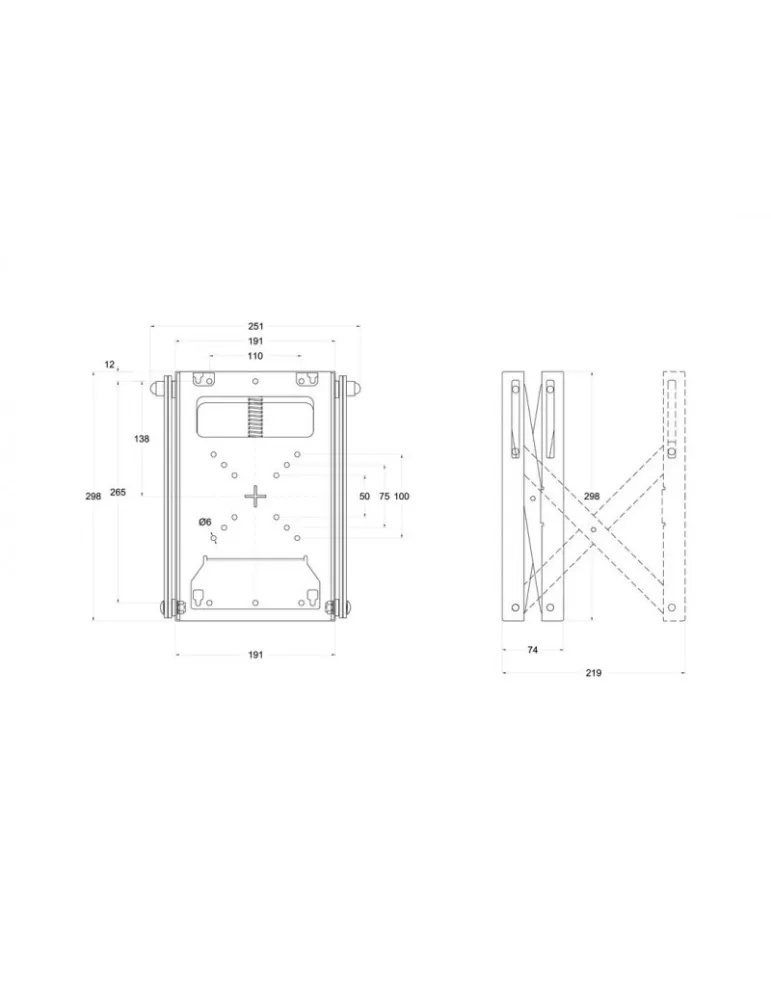 MULTIBRACKETS 0952 Support mural Multibrackets Public VideoWall Mount Push X Small 13-32" REF: