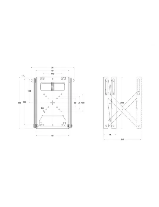 MULTIBRACKETS 0952 Support mural Multibrackets Public Video Wall Mount Push X Small - écran 13 -32  VESA Max 100x100 MULTIBRAC