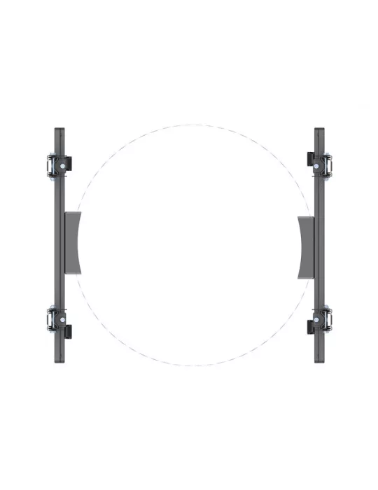 MULTIBRACKETS 3076 Support mural double affichage Multibrackets Wallmount Column Dual - 2 screens 32 -65  VESA Max 400x400 MUL