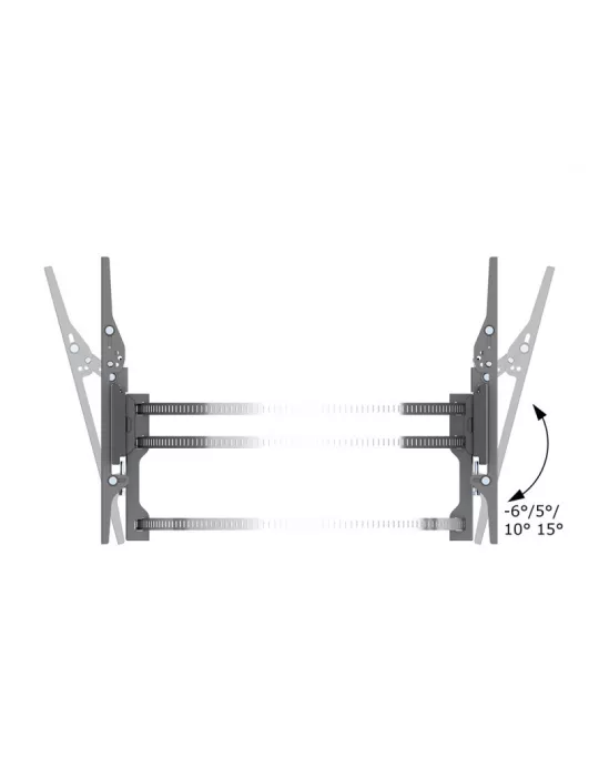MULTIBRACKETS 3076 Wandhalterung Doppelanzeige Multibrackets Wallmount Column Dual - 2 Bildschirme 32 -65  VESA Max 400x400 MU