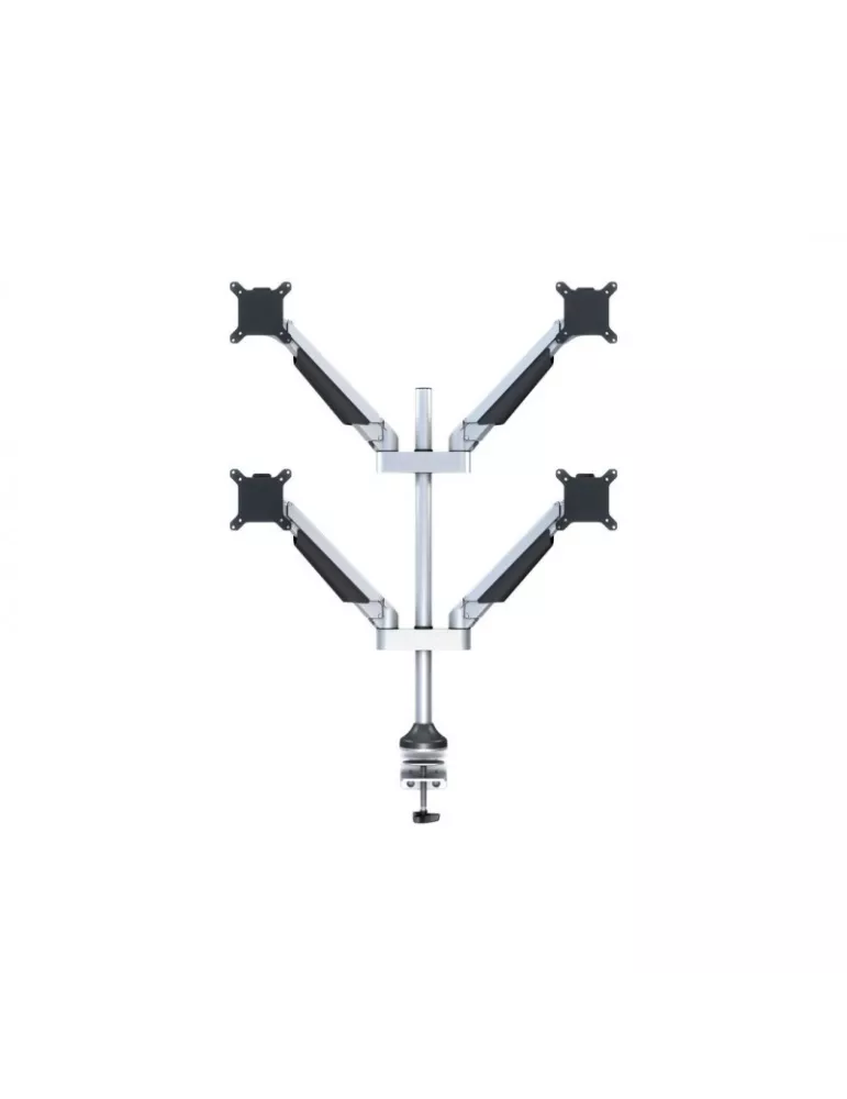 MULTIBRACKETS 7228 Support de table quadruple Multibrackets Gas Lift Arm Quad pour écran 15"- 32" Charge 10Kg Vesa Max 100x100