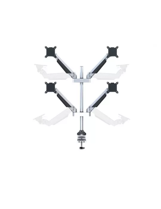 MULTIBRACKETS 7228 Support de table quadruple Multibrackets Gas Lift Arm Quad pour écran 15"- 32" Charge 10Kg Vesa Max 100x100