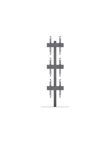 MULTIBRACKETS 6757 Soporte sol Multibrackets Columna de pie Pro MBFSC3U 270 - 3 pantallas 40 -65  VESA Max 400x400 MULTIBRACKE 2