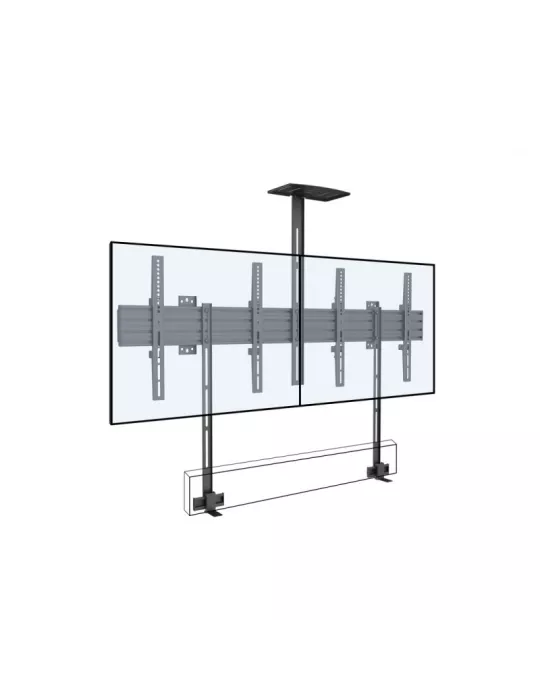 MULTIBRACKETS 6621 Wandhalterung Multibrackets Collaboration Side by Side mit Brackets - 2 Bildschirme 32 -65  VESA Max 400x40