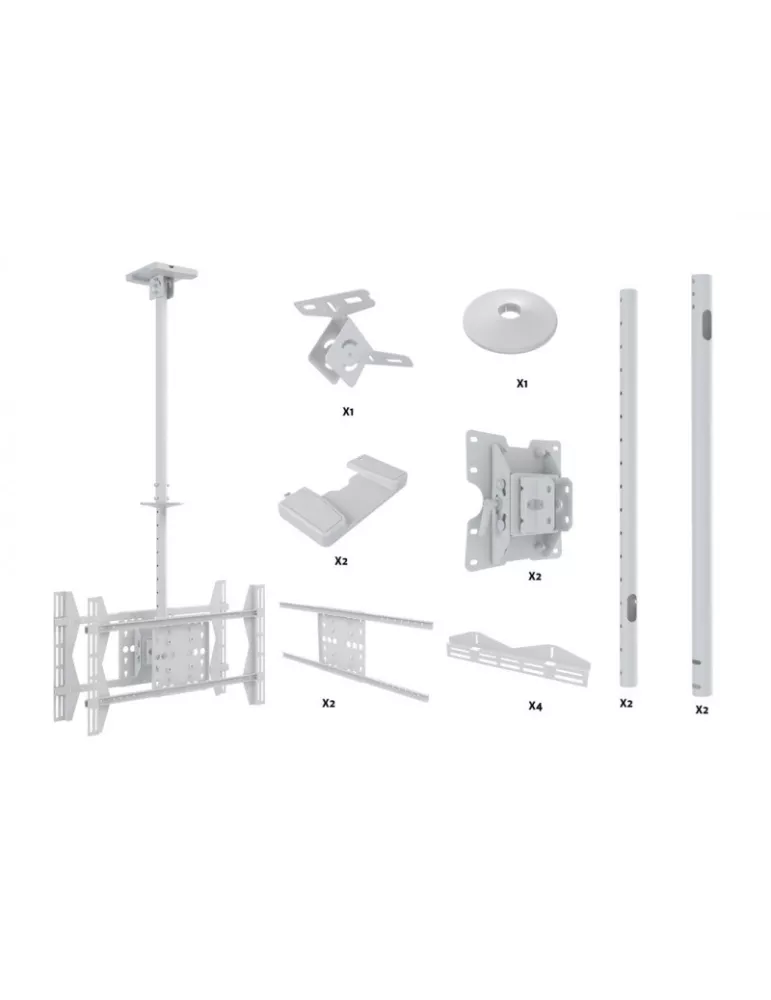 MULTIBRACKETS 2524 Support plafond Multibrackets Public Ceilingmount Large Back to Back - écran dos à dos 55 -70  VESA Max 600