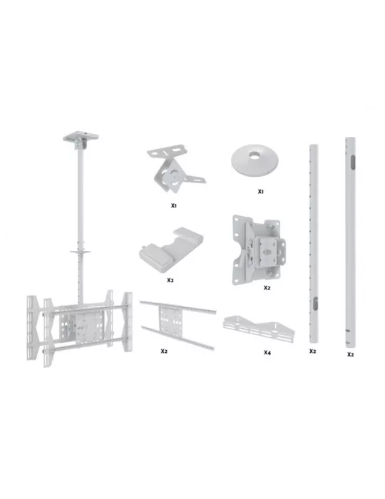 MULTIBRACKETS 2524 Deckenhalterung Multibrackets Public Ceilingmount Large Back to Back - Leinwände Rücken an Rücken 55 -70  V