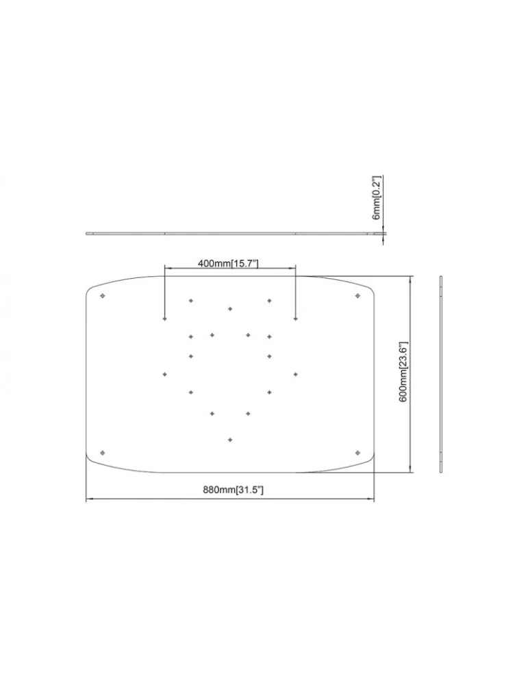 MULTIBRACKETS 6312 Bodenplatte aus Stahl Multibrackets Large Floorbase Schwarz MULTIBRACKETS MUL6312 | MusicGoodDeal