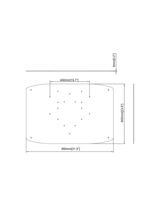 MULTIBRACKETS 6312 Bodenplatte aus Stahl Multibrackets Large Floorbase Schwarz MULTIBRACKETS MUL6312 | MusicGoodDeal